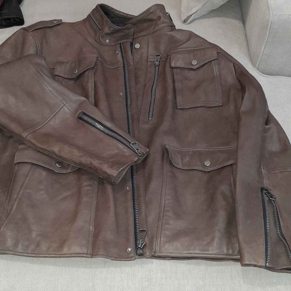Mens leather jacket